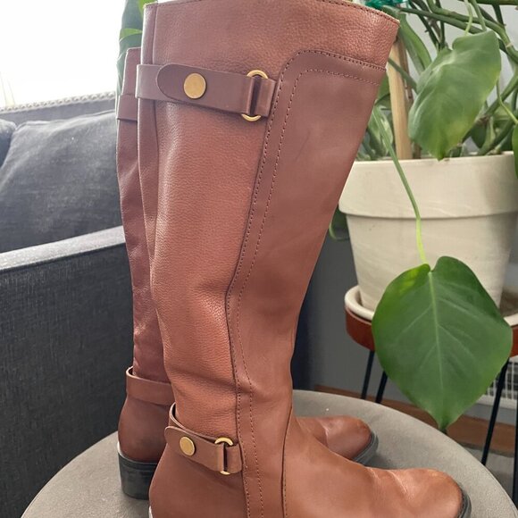 Franco Sarto Women's size 7 Cognac Boots Leather - Picture 6 of 10